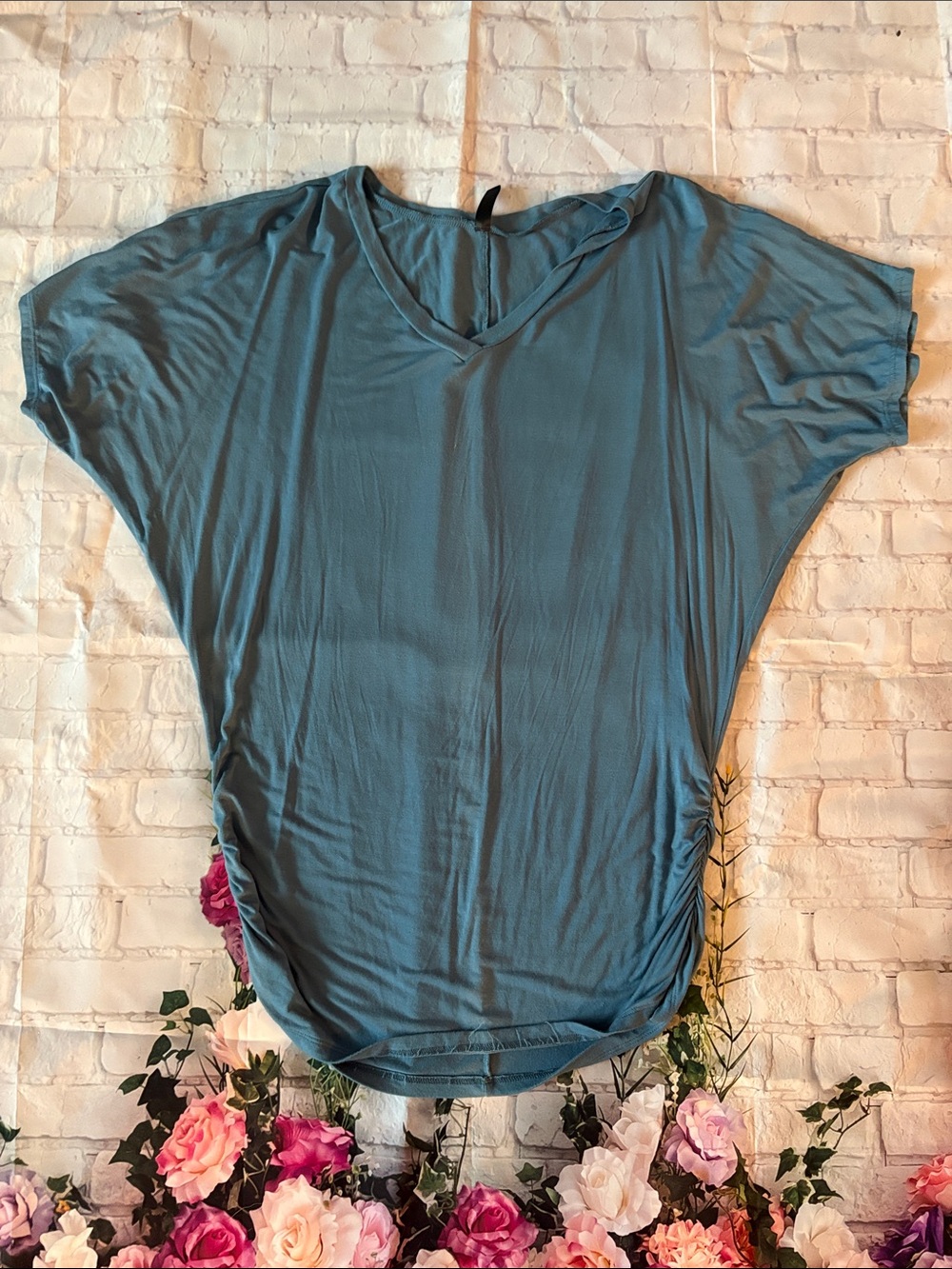 By Johnny Teal V-Neck Dolman Tee